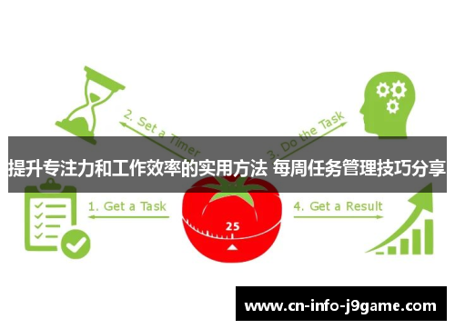 提升专注力和工作效率的实用方法 每周任务管理技巧分享